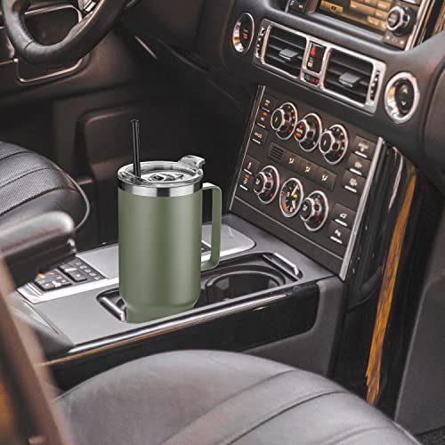 Stainless Steel Tumbler with Handle, Vacuum Insulated Travel Mug k7p