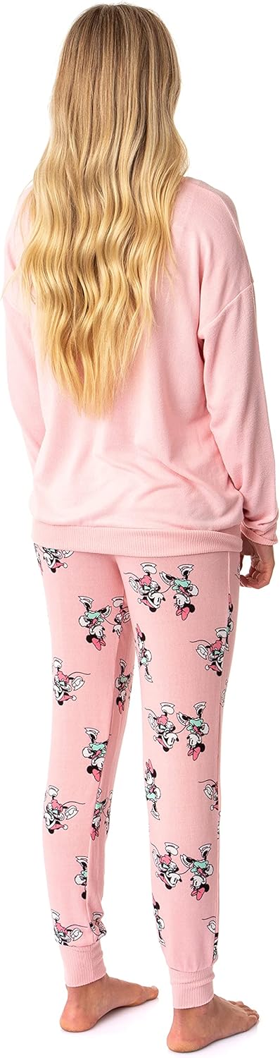 Plus Size Holiday Pajama Set Pink 7k