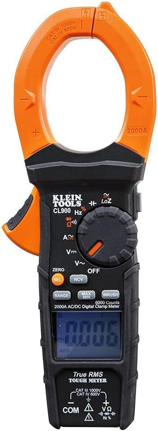 Clamp Meter, Auto Ranging TRMS, AC/DC 2000A, NCVT k7