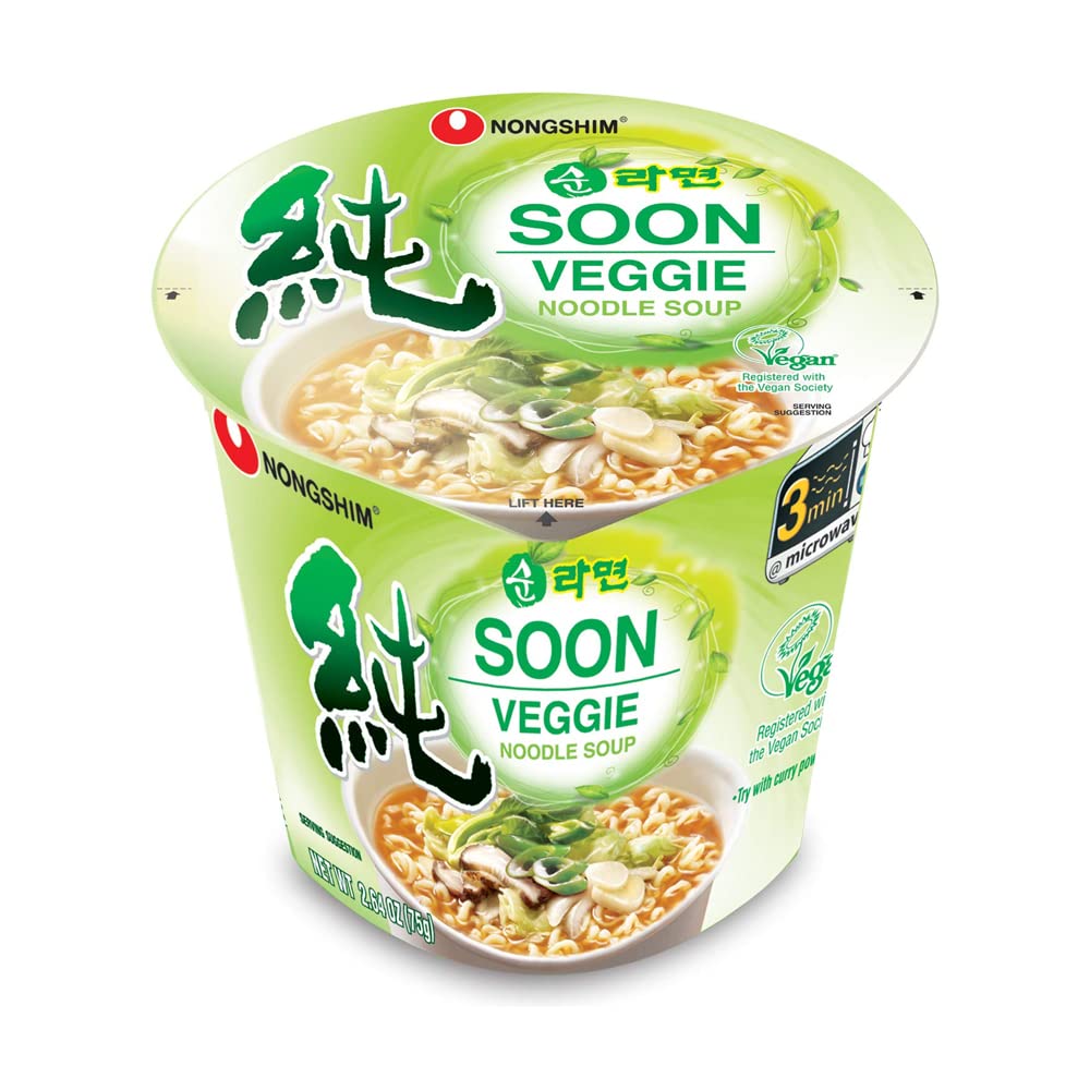 Nongshim Cup Instant Noodle Soup 6 Flavors Package a7k