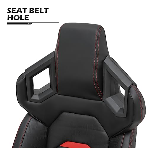 Racing Seat with Adjustable Lock Slide Red a7