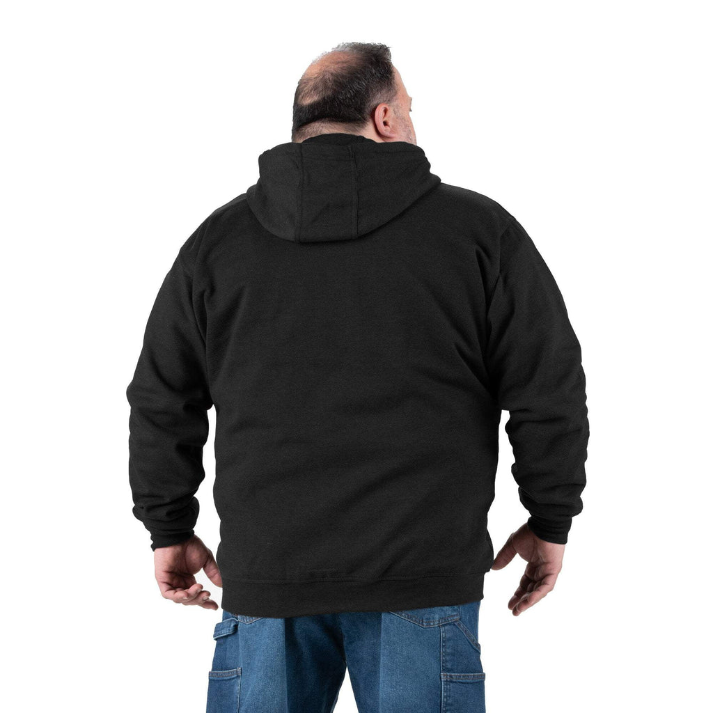 Thermal-lined full-zip hooded sweatshirt k7