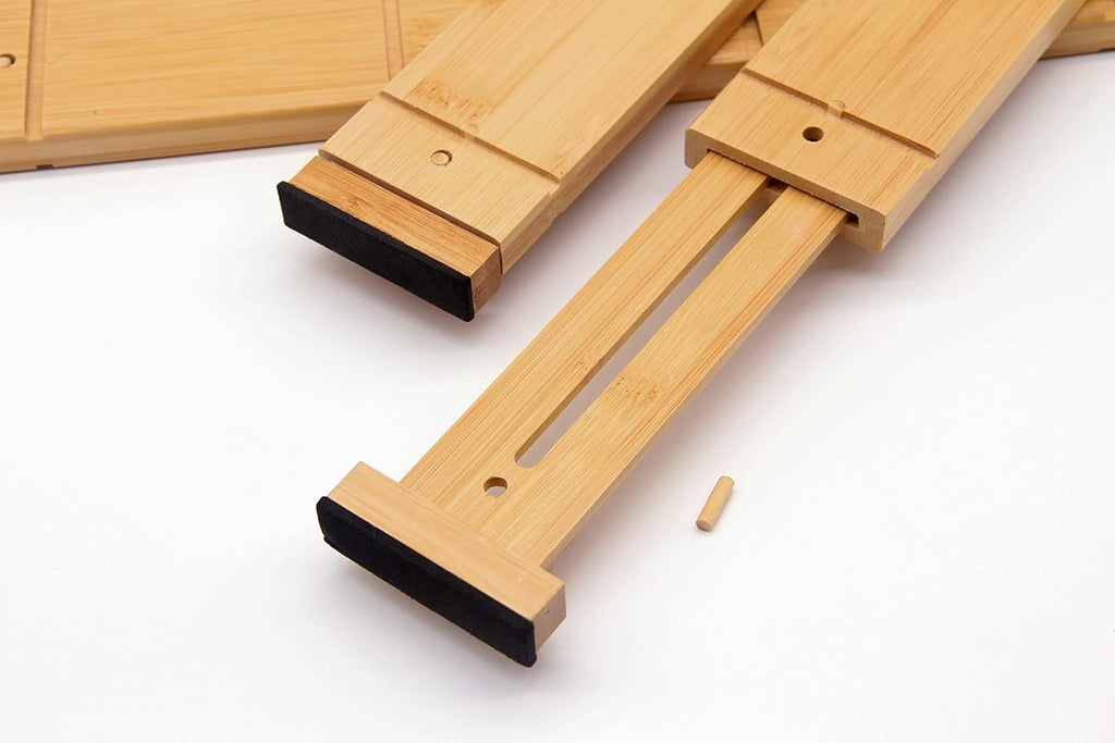 Bamboo Drawer Dividers 9 Inserts 4 Pack k7m