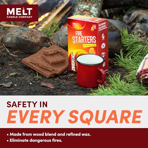 Fire Starter Squares 160 pcs for Campfire Grill Outdoor Fire Pit a7