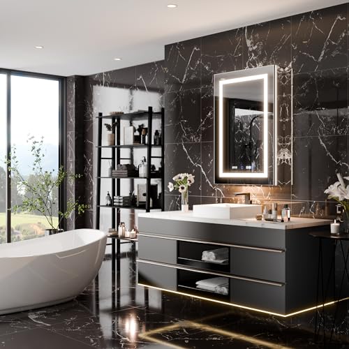 Lighted Medicine Cabinet with Mirror 24x36 LED Bathroom k7m