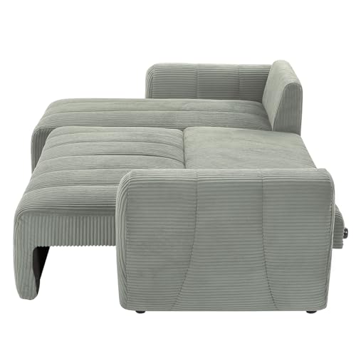 Modular Sectional Sleeper Sofa with Storage, Convertible L Shape Couch q7k