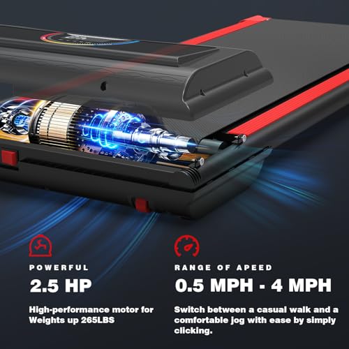 Walking Pad Treadmill for Home Office Compact 2 in 1 with Remote Control k7