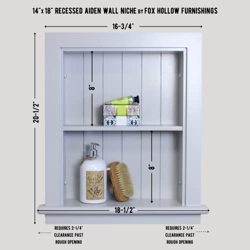 Bathroom Wall Niche Medicine Cabinet Replacement 14x18 Light Gray q7