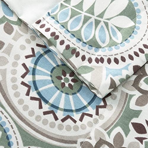 Curtain Valance Floral Print Arched 50x17 Inch a7