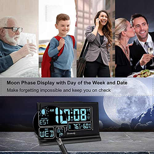 Alarm Clock with Battery Backup, Auto Set Digital Display 5 Inch k7