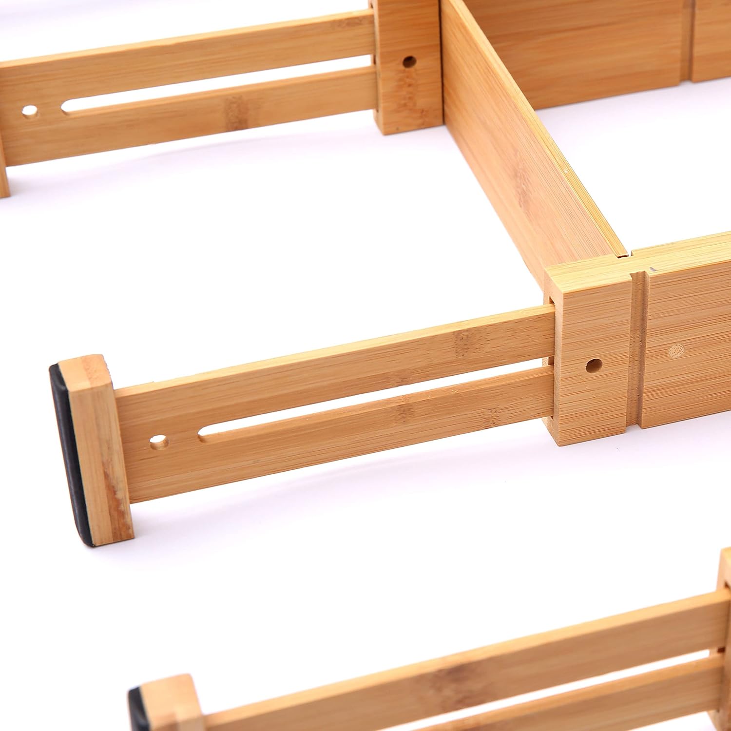 Bamboo Drawer Dividers 9 Inserts 4 Pack k7m