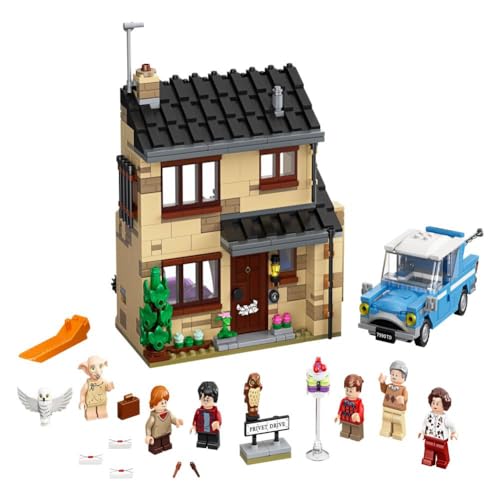Harry Potter 4 Privet Drive Building Toy with Flying Car and Minifigures k7