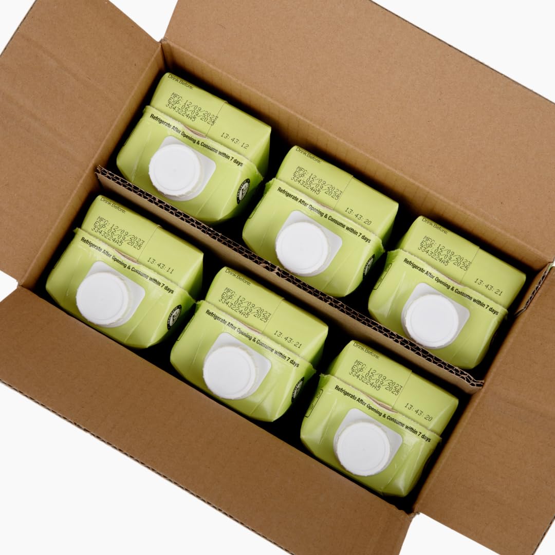 Organic Pressed Coconut Water 6-Pack 1L a7