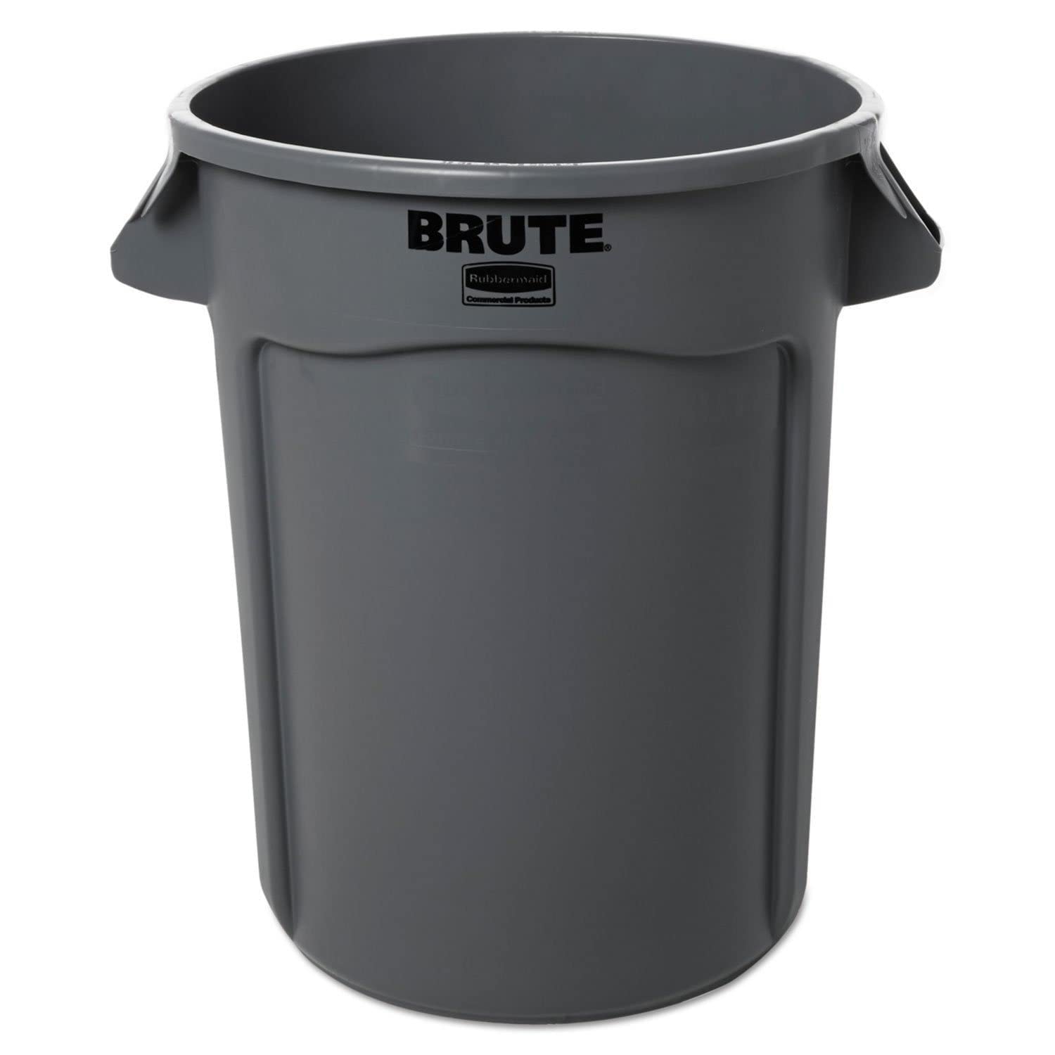 Plastic Round Container 32 gal Gray a7