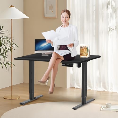 Electric Adjustable Standing Desk Frame Black 7k