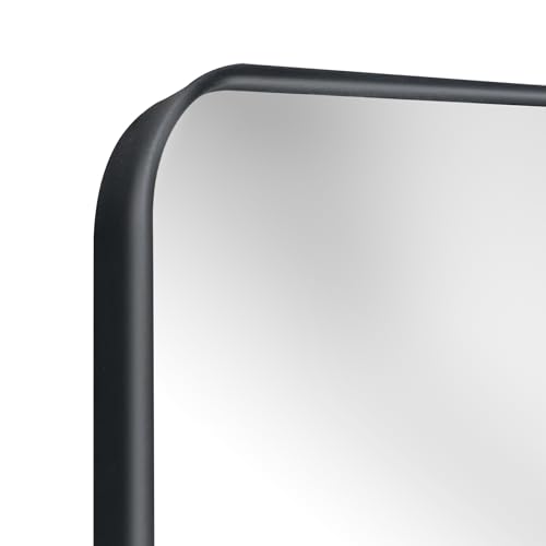 Black Beveled Mirror Medicine Cabinet 16x24 inch a7
