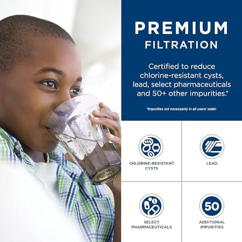 Refrigerator Water Filter Replacement, Reduces Lead & 50+ Impurities, 6-Month, 1 Pack k7m