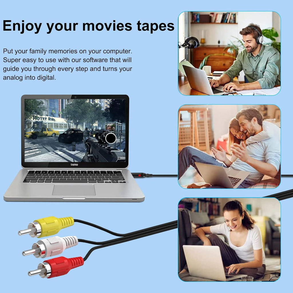 USB Video Capture Card RCA to USB Converter for PC a7