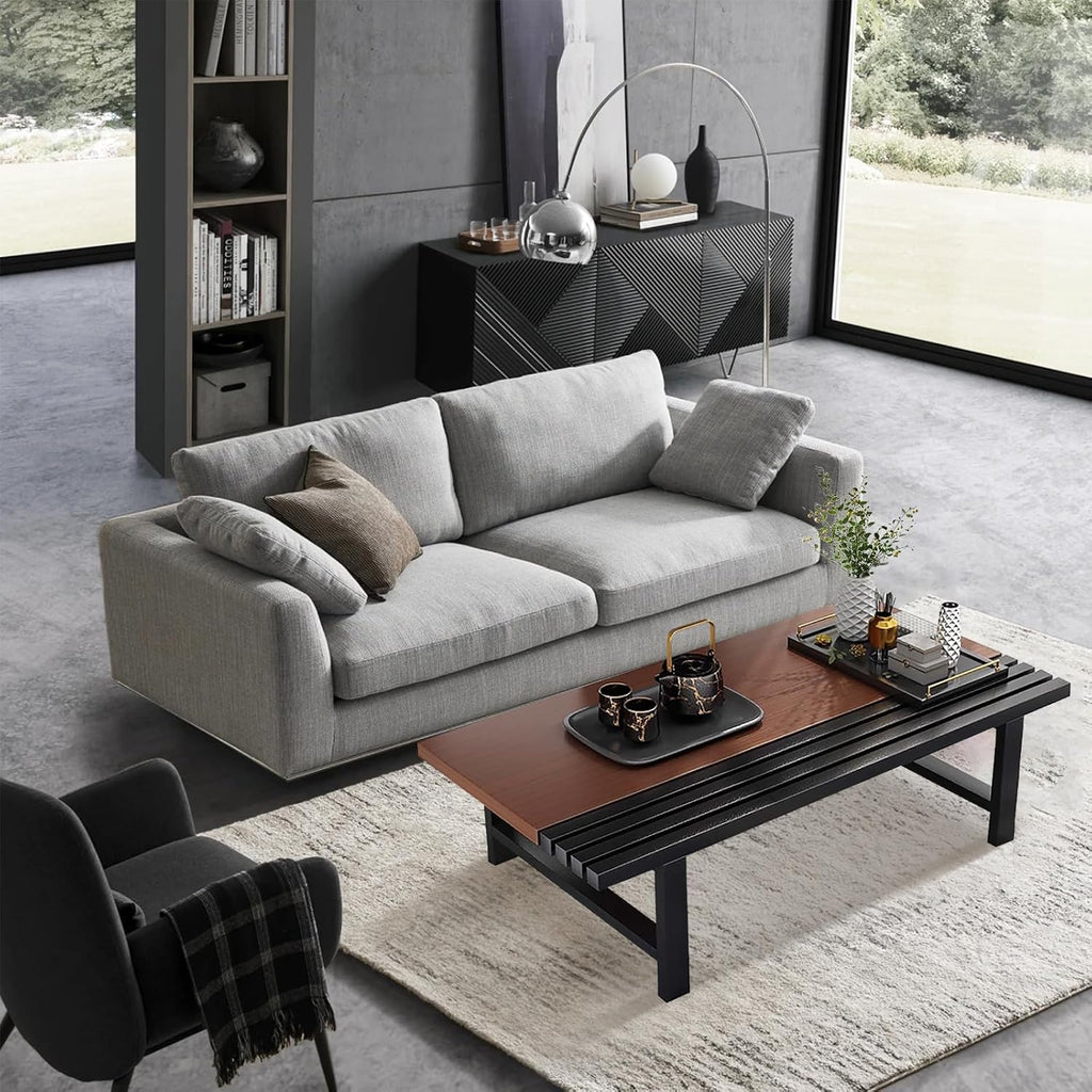 Japanese Floor Table 39.4in Rectangular Coffee Table for Living Room Tatami Dining a7