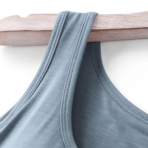 Womens Tank Tops with Built in Bras Padded Yoga Stretch Cami a7
