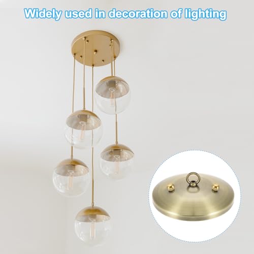 M6 Thread Cap Nuts Knob Brass Ball Lamp Decoration Screw Caps 5 Pack a7