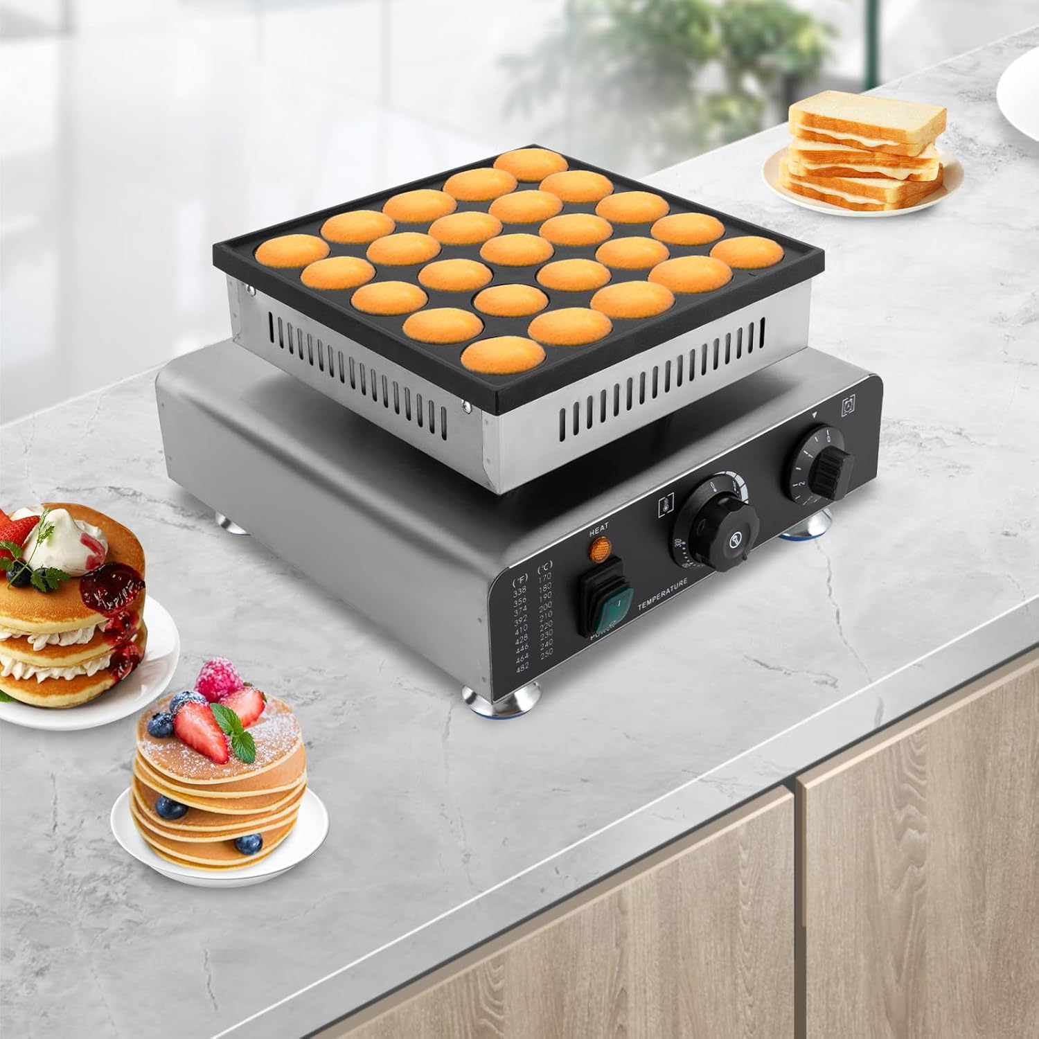 Mini Dutch Pancake Maker Non-stick Electric 110V k7