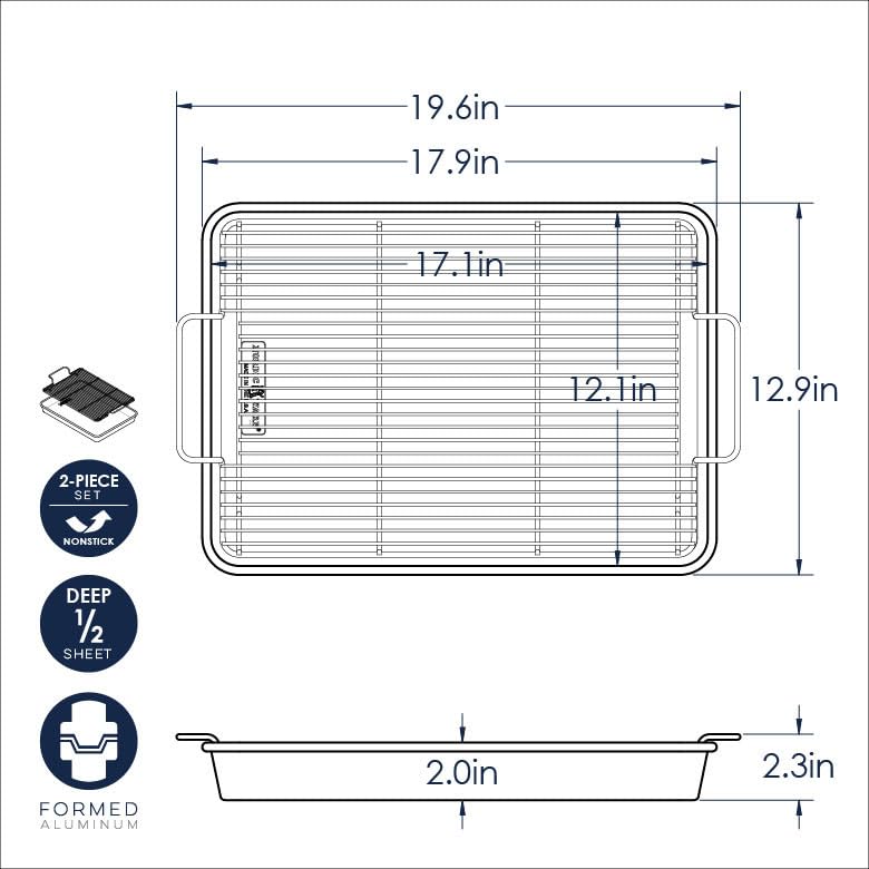 Baking Tray Nonstick Half Sheet a7