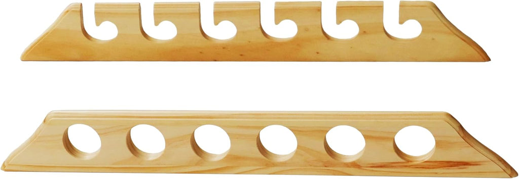 Fishing Rod Wall Rack Pine Horizontal k7q
