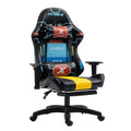 Ergonomic Gaming Chair Recliner Adjustable Desk Chair Comfortable Hight Leather Swivel Computer Chair with 360°for Adult Teen Office Or Gaming Big and Tall Havefootrest White