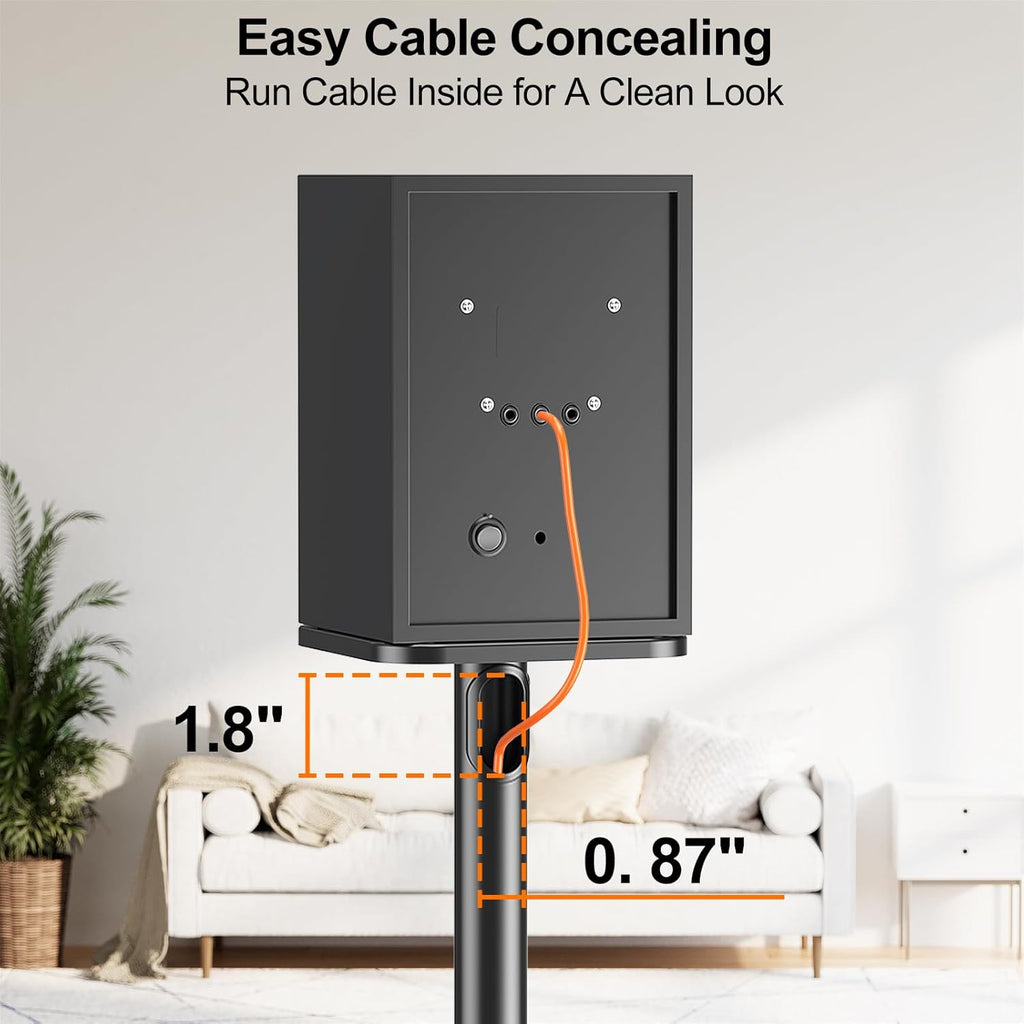 Speaker Stands Height Adjustable 28-37.4 for Bookshelf Studio Speakers Pair k7m