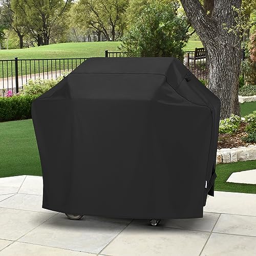 Grill Cover 55 Inch Heavy Duty Waterproof Outdoor Barbecue Black a7
