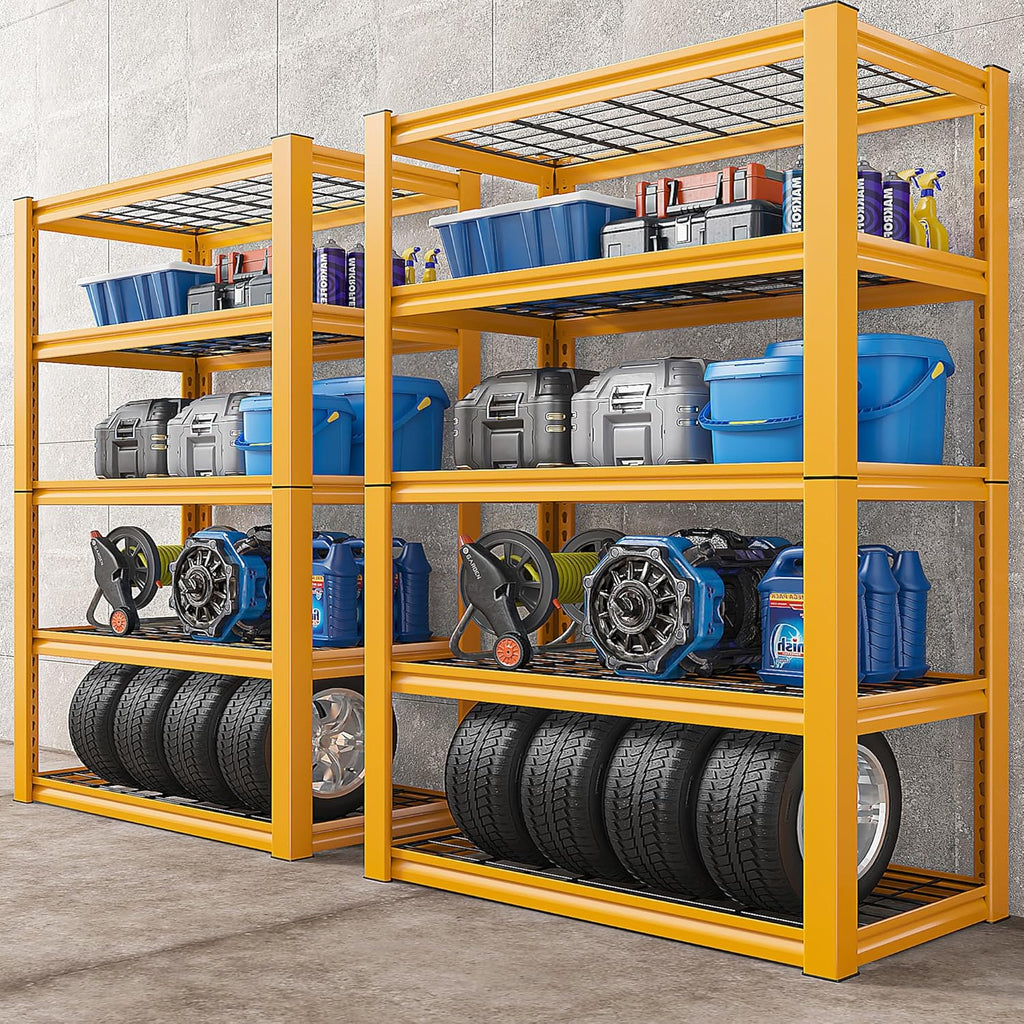 Garage Shelving Heavy Duty 5-Tier Adjustable Metal Storage Rack 72H k7