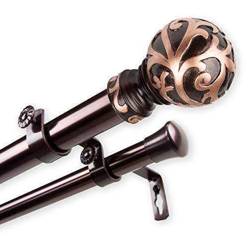 Curtain Rod 160-240 inch Gold k7p