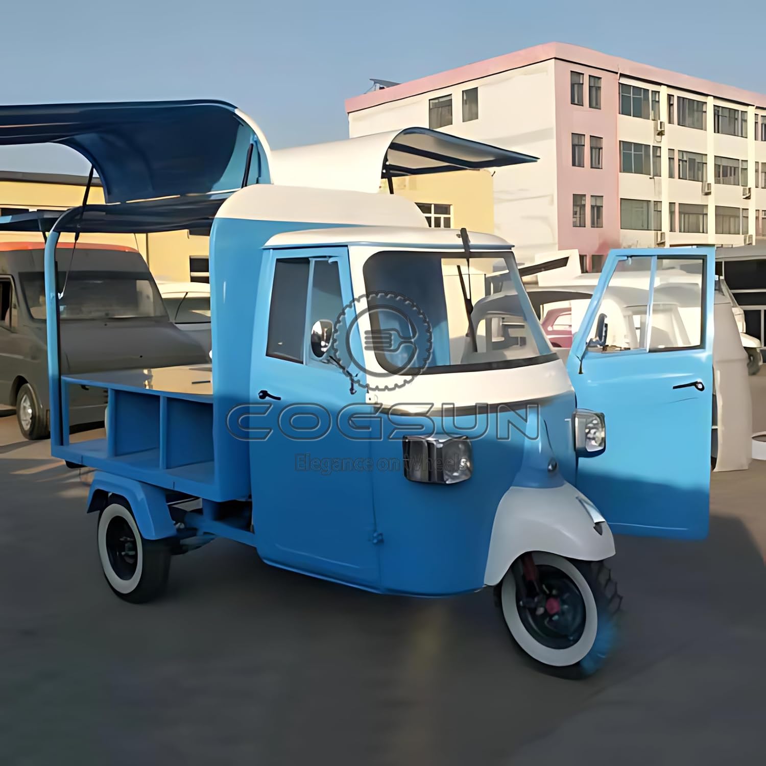 10.5ft Display Food Trailer Concession Kitchen with Sink a7