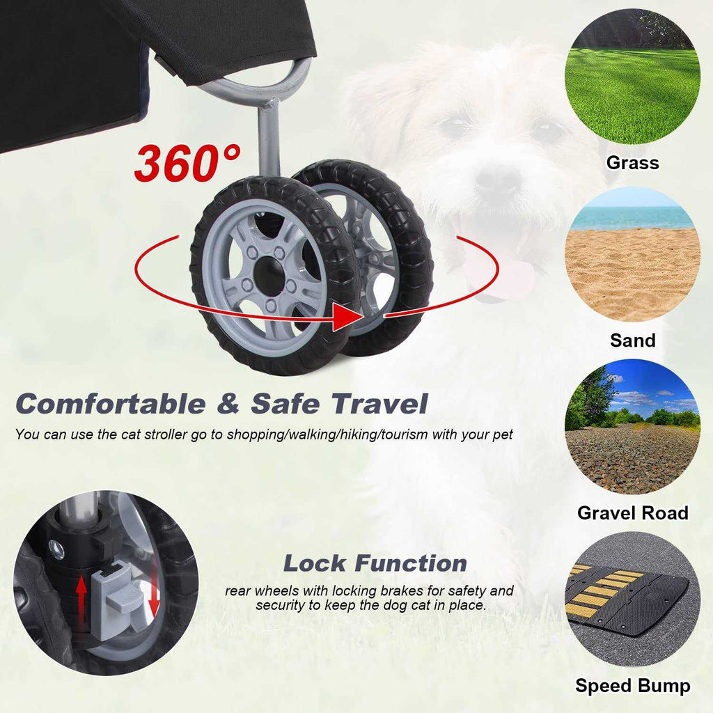 Pet Stroller Travel Folding Carrier a7