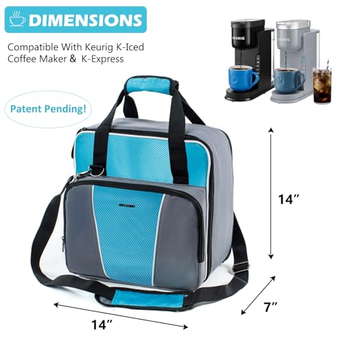 Coffee Maker Travel Bag with Shoulder Strap and Pockets a7