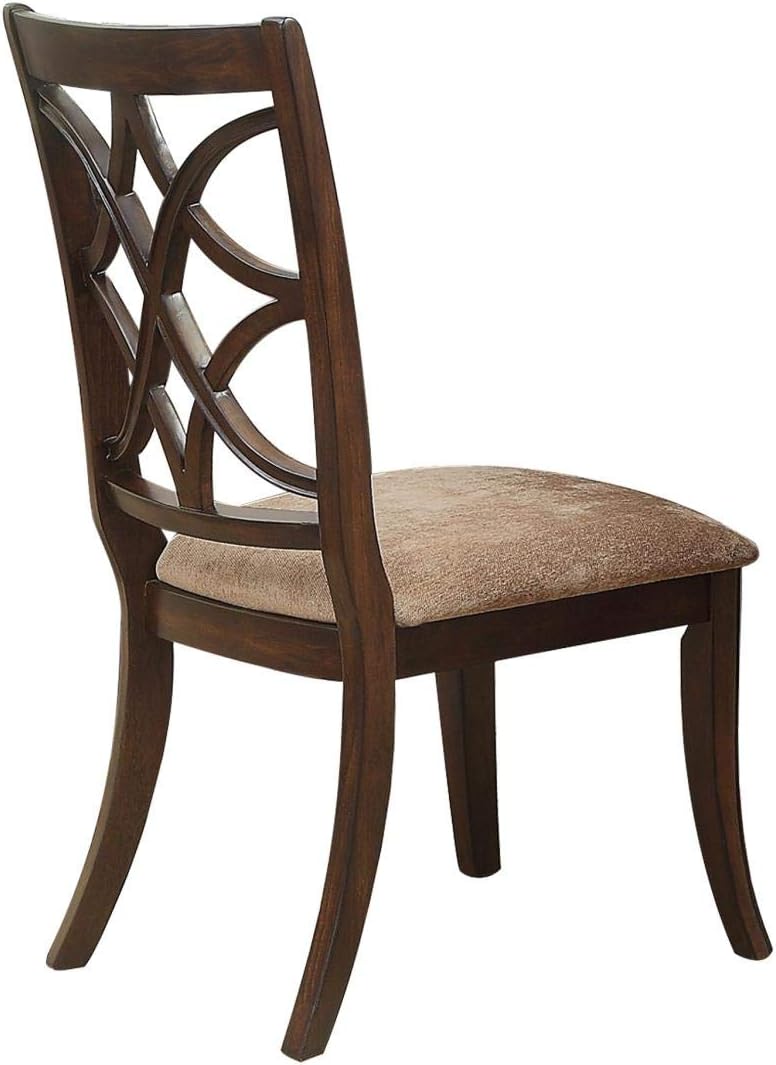 Dining Room Set 7 Piece Brown Cherry a7