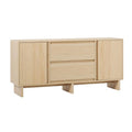 63", Sideboard with Beveled Drawers, Oak Servers, Sideboards & Buffets