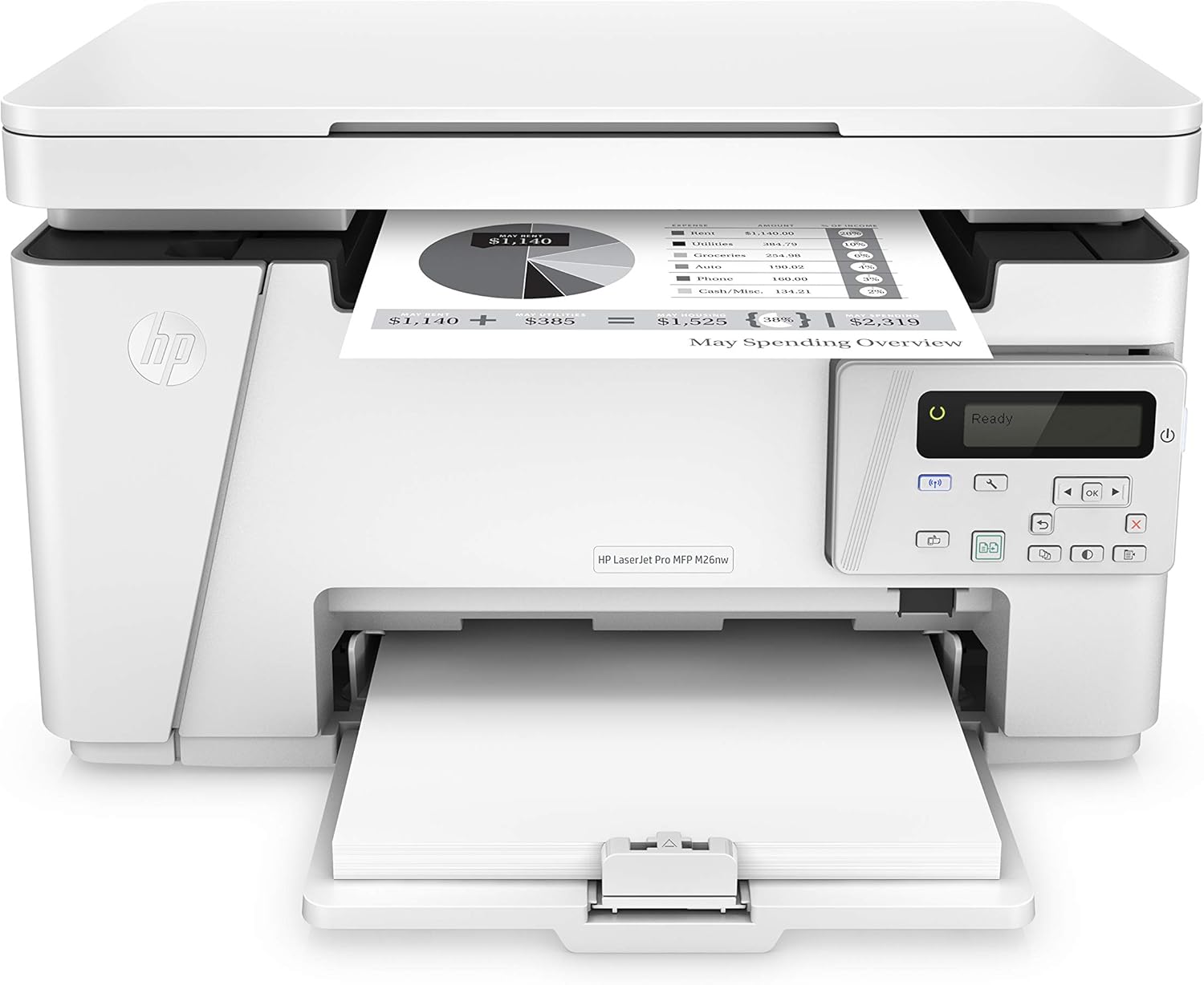 HP Laserjet Pro M26nw Wireless All-in-One Compact Laser Printer, Works with Alexa (T0L50A)