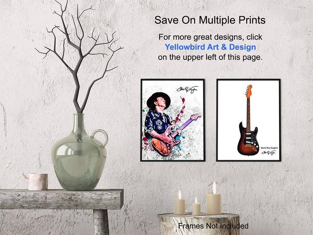 Blues Guitar Wall Art Print Poster Set 8x10 Unframed k7