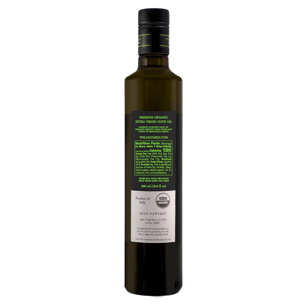 Organic Extra Virgin Olive Oil Early Harvest 16.9 fl oz k7