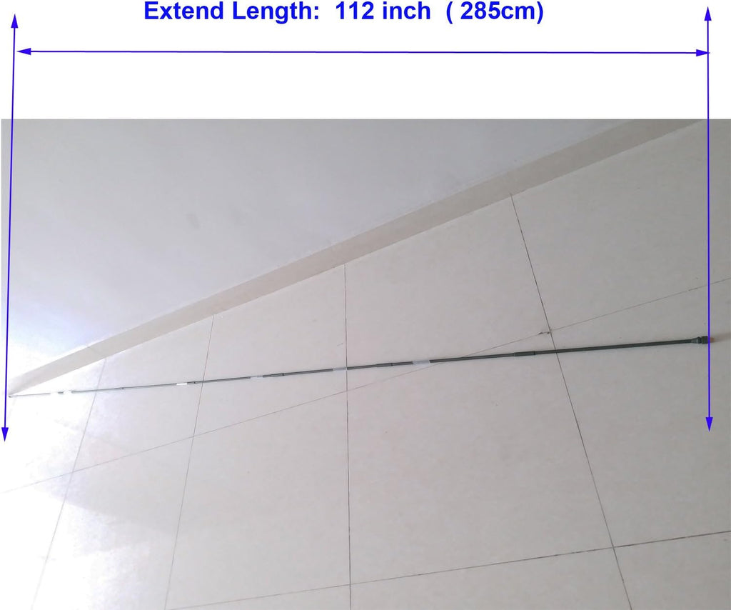 Collapsible 7 Element Whip Antenna 285 CM a7