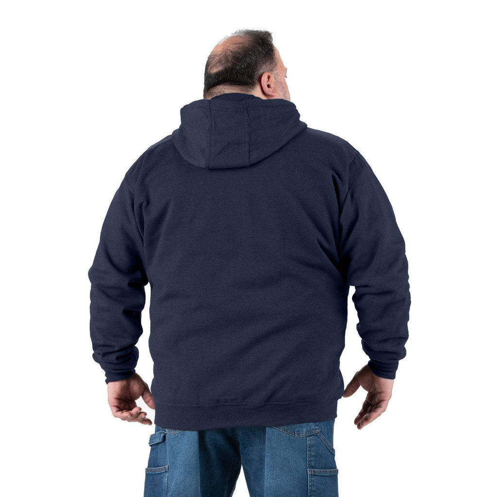 Thermal-lined full-zip hooded sweatshirt k7