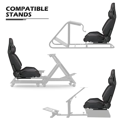Racing Seat with Adjustable Lock Slide Red a7