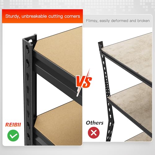 Heavy Duty Garage Shelving 5-Tier Adjustable Metal Storage Rack 72.1" H 2 Pack q7m