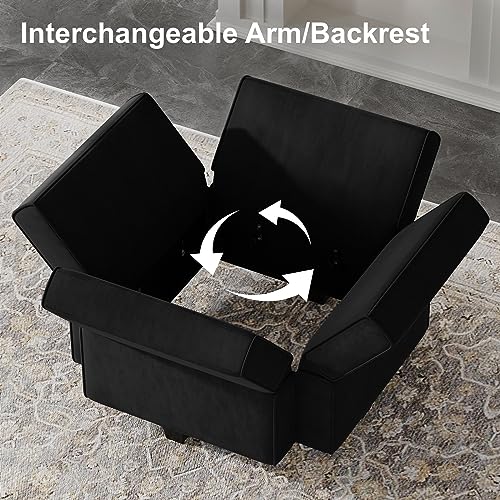 Modular Sectional Sofa with Storage U Shaped Couch Reversible Chaise Ottoman Velvet k7