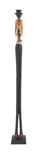 Polystone Musician Decorative Sculpture Set of 4 Brown k7m