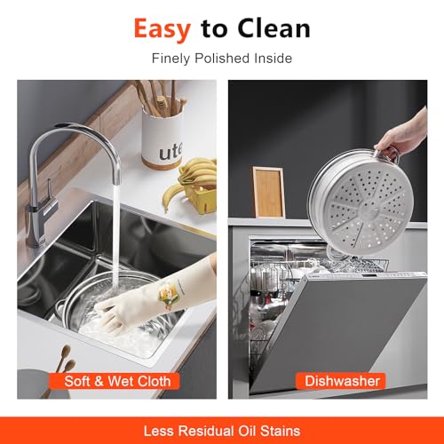 Stainless Steel 5-Tier Steamer Pot with Glass Lid a7k