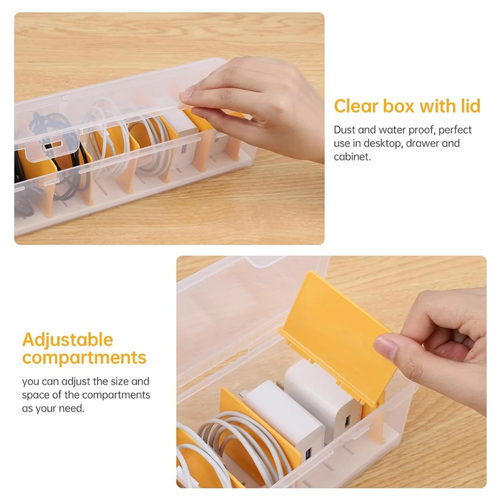 Cable Organizer Box with Lid a7