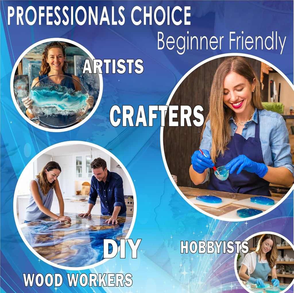 Epoxy Resin 80 oz Kit for Craft Art Casting, Clear Non-Toxic k7